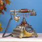 The Gilded Edge: Golden Square Telephone with Tactile Buttons