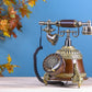 The Aviator Spinner: Long Body Telephone with Brass Wings and Rotator Dial