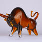 Majestic Charging Bull Statue Crystal Sculpture