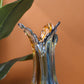 Sculpted glass wing showpiece for artistic homes