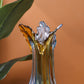 Sculpted glass wing showpiece for artistic homes