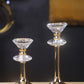 Luxury Golden Mirror Candle Holder for Centerpieces