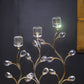 Modern Gold Mirror Candle Holder for Centerpieces